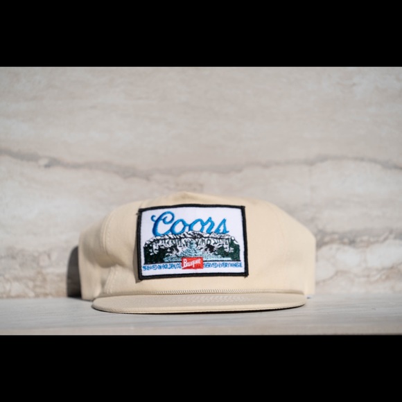 Accessories Coors Banquet Landscape Patch On Rope Snapback Hat Poshmark